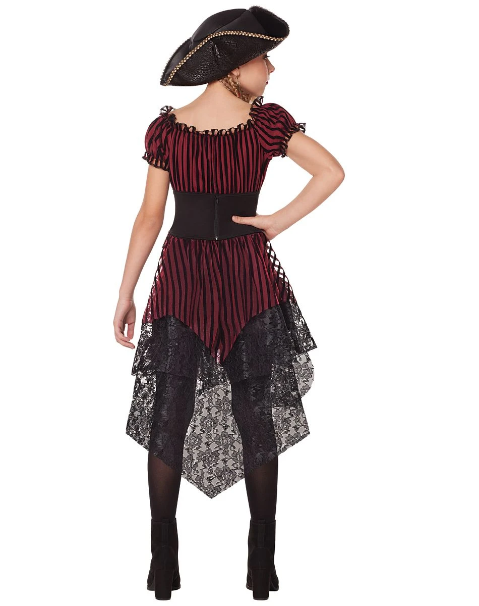 Spirit Halloween Kids Buccaneer Beauty Pirate Costume 4 Spirit Halloween Kids Buccaneer Beauty Pirate Costume - Image 2
