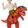 Spirit Halloween Kids Dinosaur Inflatable Ride-Along Costume -HALLOWEEN COSTUMES Sales 01570274 a