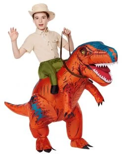 Spirit Halloween Kids Dinosaur Inflatable Ride-Along Costume