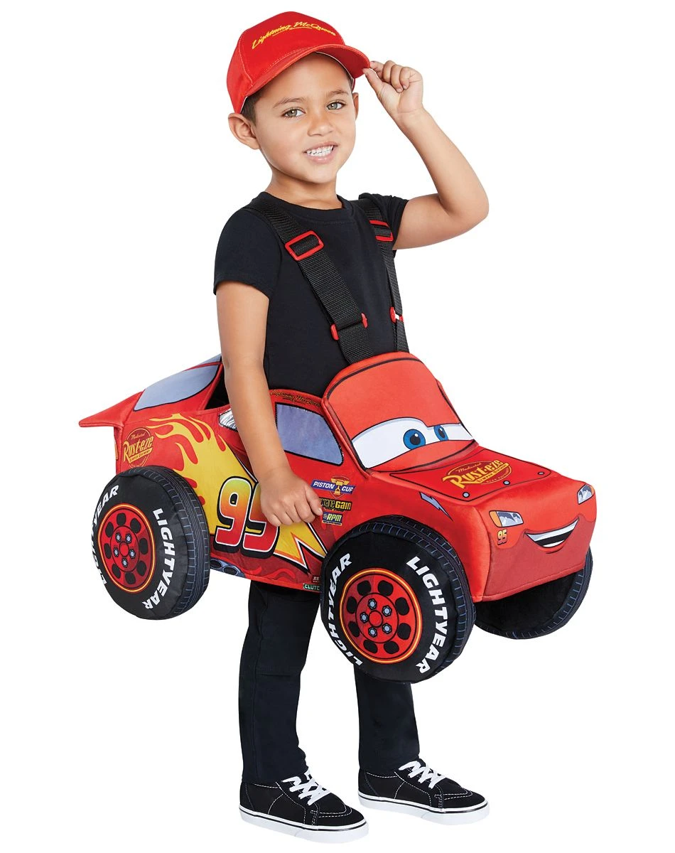 Spirit Halloween Toddler Lightning McQueen Ride-Along Costume - Cars 3 Spirit Halloween Toddler Lightning McQueen Ride-Along Costume - Cars