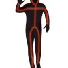 Spirit Halloween Adult Light-Up EL Wire Orange Stick Figure Costume -HALLOWEEN COSTUMES Sales 01571074 a