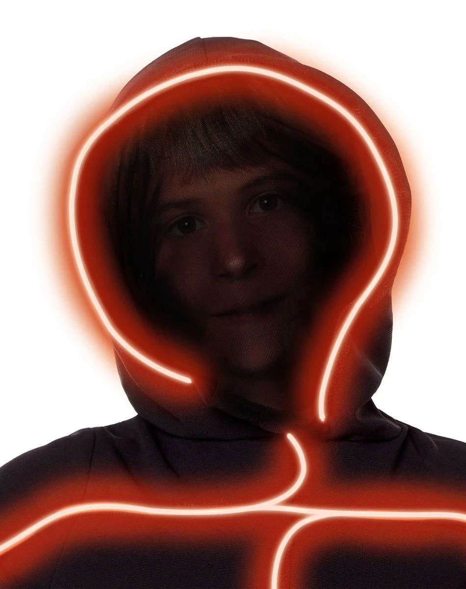 Spirit Halloween Kids Orange Light-Up Stick Figure Costume 5 Spirit Halloween Kids Orange Light-Up Stick Figure Costume - Image 3