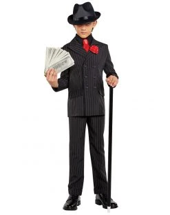 Spirit Halloween Kids Gangster Suit Costume