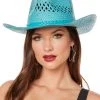 Spirit Halloween Blue Straw Cowboy Hat 2 Spirit Halloween Blue Straw Cowboy Hat -HALLOWEEN COSTUMES Sales 01573013 a