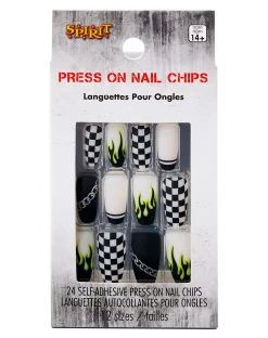 Spirit Halloween Punk Rock Press On Nails -HALLOWEEN COSTUMES Sales 01575158 c