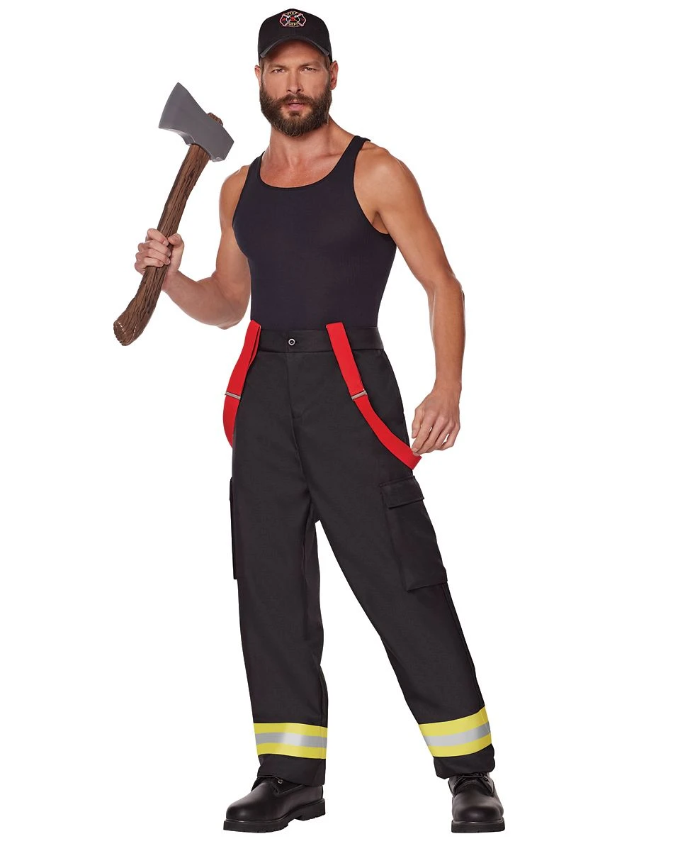 Spirit Halloween Adult Firefighter Costume Kit 3 Spirit Halloween Adult Firefighter Costume Kit