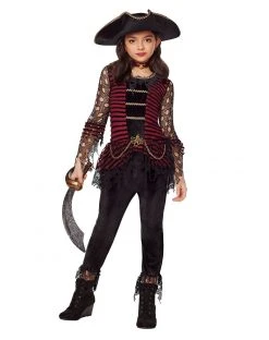 Spirit Halloween Kids Dark Pirate Costume