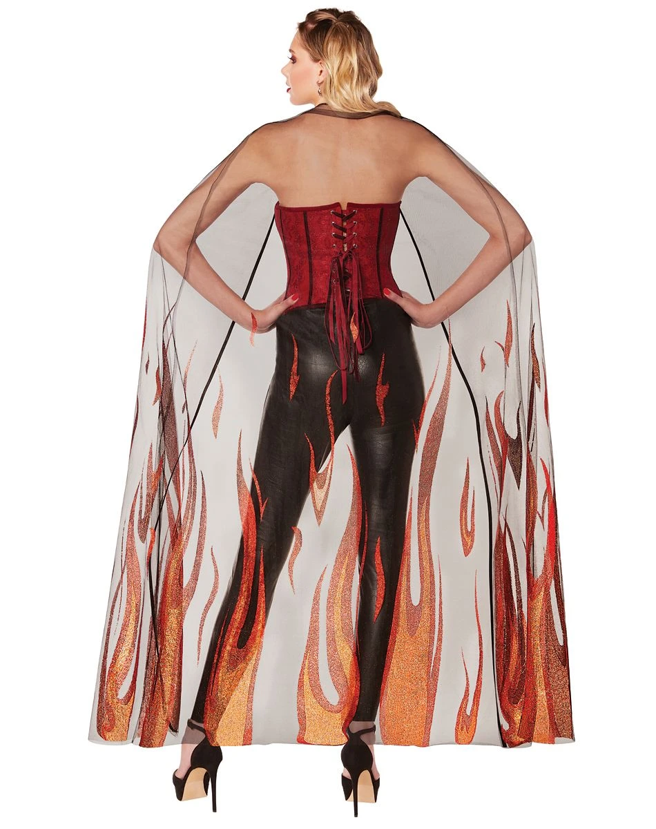 Spirit Halloween Adult Gothic Devil Cape 4 Spirit Halloween Adult Gothic Devil Cape - Image 2