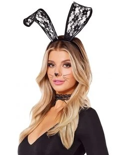 Spirit Halloween Black Lace Bunny Costume Kit 5 Spirit Halloween Black Lace Bunny Costume Kit -HALLOWEEN COSTUMES Sales 01577485 b