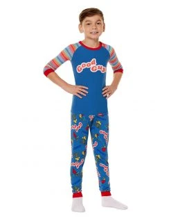 Spirit Halloween Kids Good Guys Chucky Pajama Set