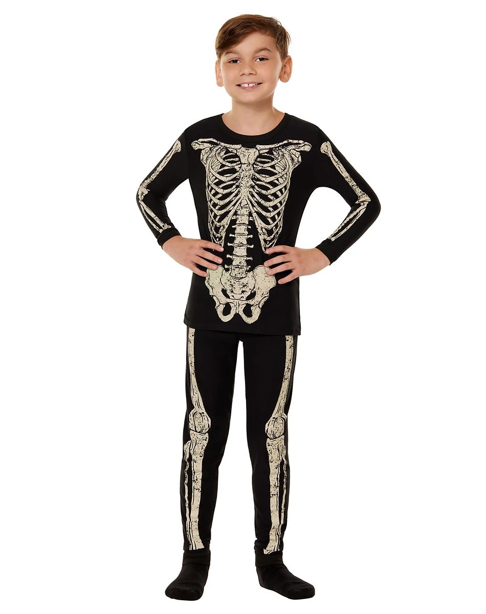 Spirit Halloween Kids Skeleton Pajama Set 3 Spirit Halloween Kids Skeleton Pajama Set
