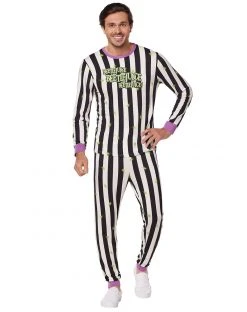 Spirit Halloween Beetlejuice Pajama Set