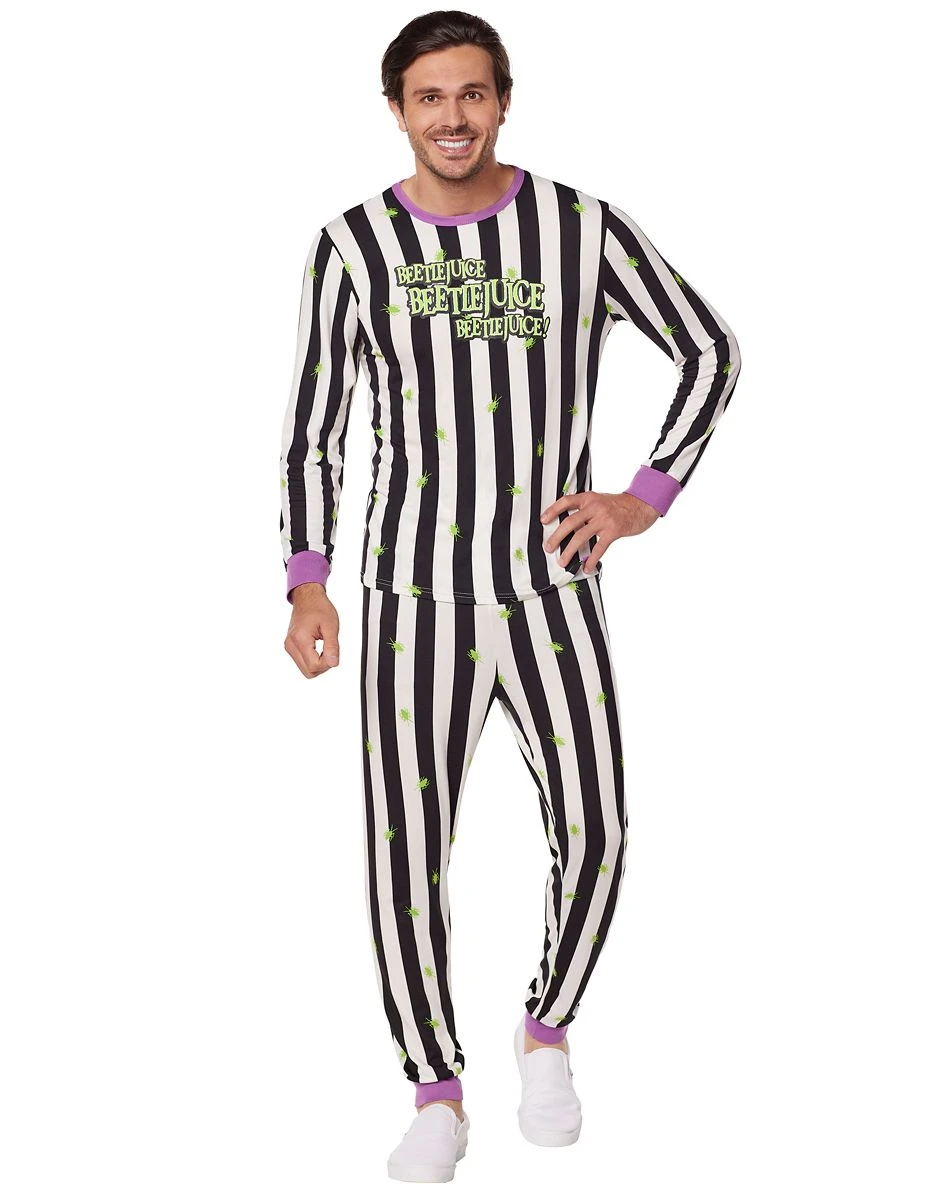 Spirit Halloween Beetlejuice Pajama Set 3 Spirit Halloween Beetlejuice Pajama Set