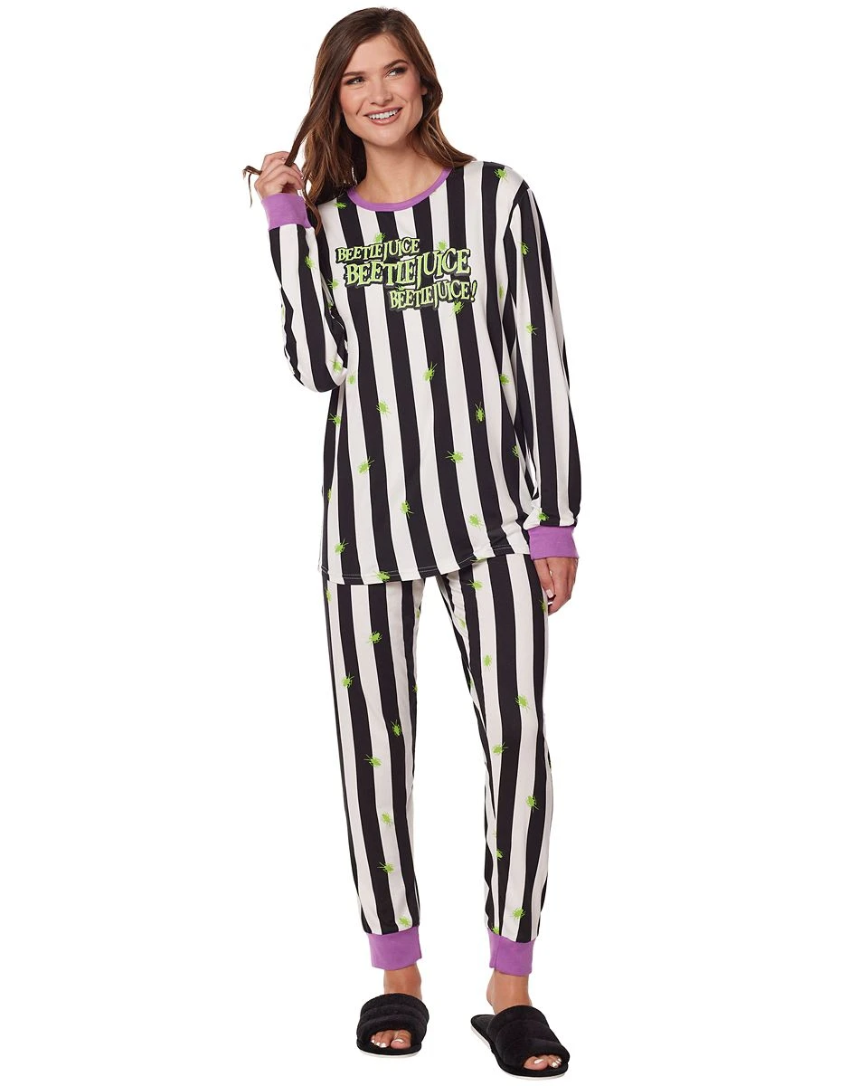 Spirit Halloween Beetlejuice Pajama Set 5 Spirit Halloween Beetlejuice Pajama Set - Image 3