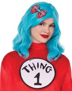Spirit Halloween Long Thing 1 and Thing 2 Wig - Dr. Seuss