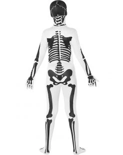 Spirit Halloween Black and White Skeleton Skin Suit Costume -HALLOWEEN COSTUMES Sales 01580539 c