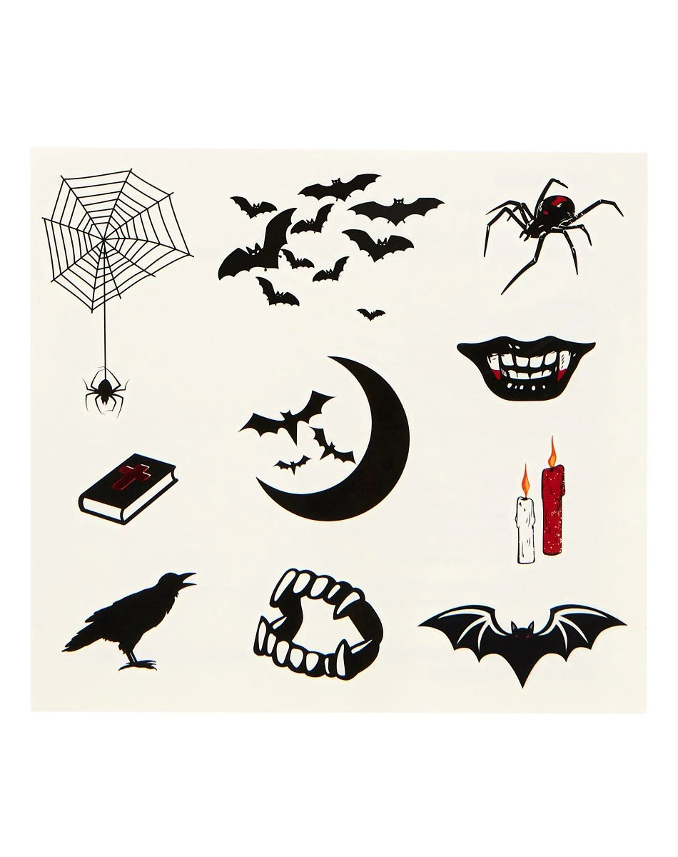 Spirit Halloween Vampire Temporary Tattoos 5 Spirit Halloween Vampire Temporary Tattoos - Image 3
