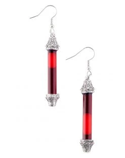 Spirit Halloween Vampire Blood Vial Earrings