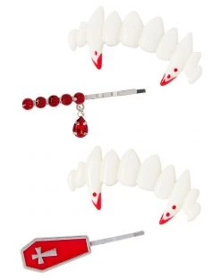 Spirit Halloween Vampire Teeth Hair Clips