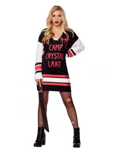 Spirit Halloween Adult Camp Crystal Lake Hockey Dress - Friday the 13th