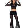 Spirit Halloween Black Mesh Rhinestone Top and Pants Set 2 Spirit Halloween Black Mesh Rhinestone Top and Pants Set -HALLOWEEN COSTUMES Sales 01587666 a