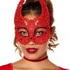Spirit Halloween Devil Lace Eye Mask -HALLOWEEN COSTUMES Sales 01588425 a