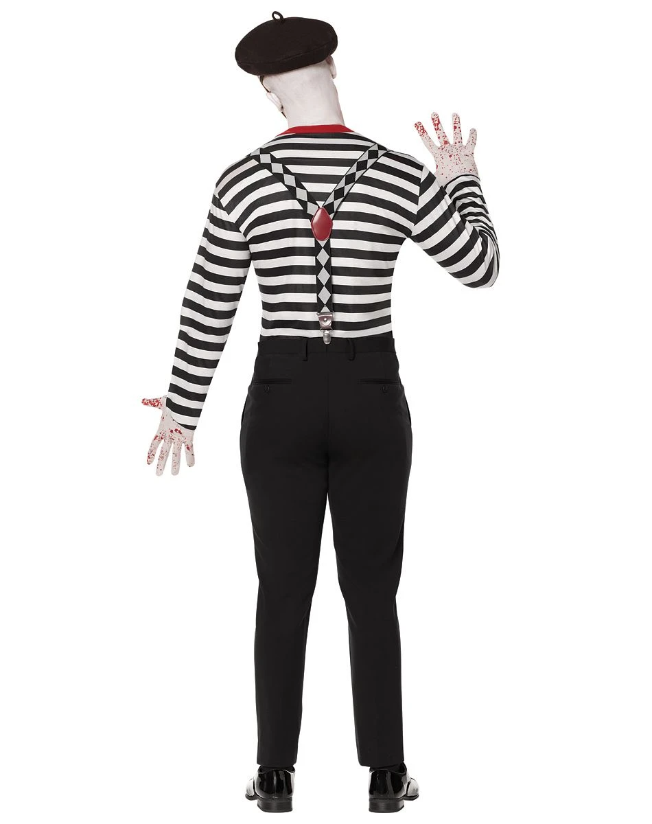 Spirit Halloween Adult Creepy Mime Costume 4 Spirit Halloween Adult Creepy Mime Costume - Image 2