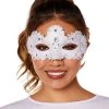 Spirit Halloween Angel White Lace Eye Half Mask -HALLOWEEN COSTUMES Sales 01589415 a