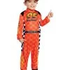 Spirit Halloween Toddler Lightning McQueen Pit Crew Costume - Cars -HALLOWEEN COSTUMES Sales 01590033 a