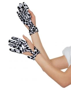 Spirit Halloween Alice Checkerboard Gloves