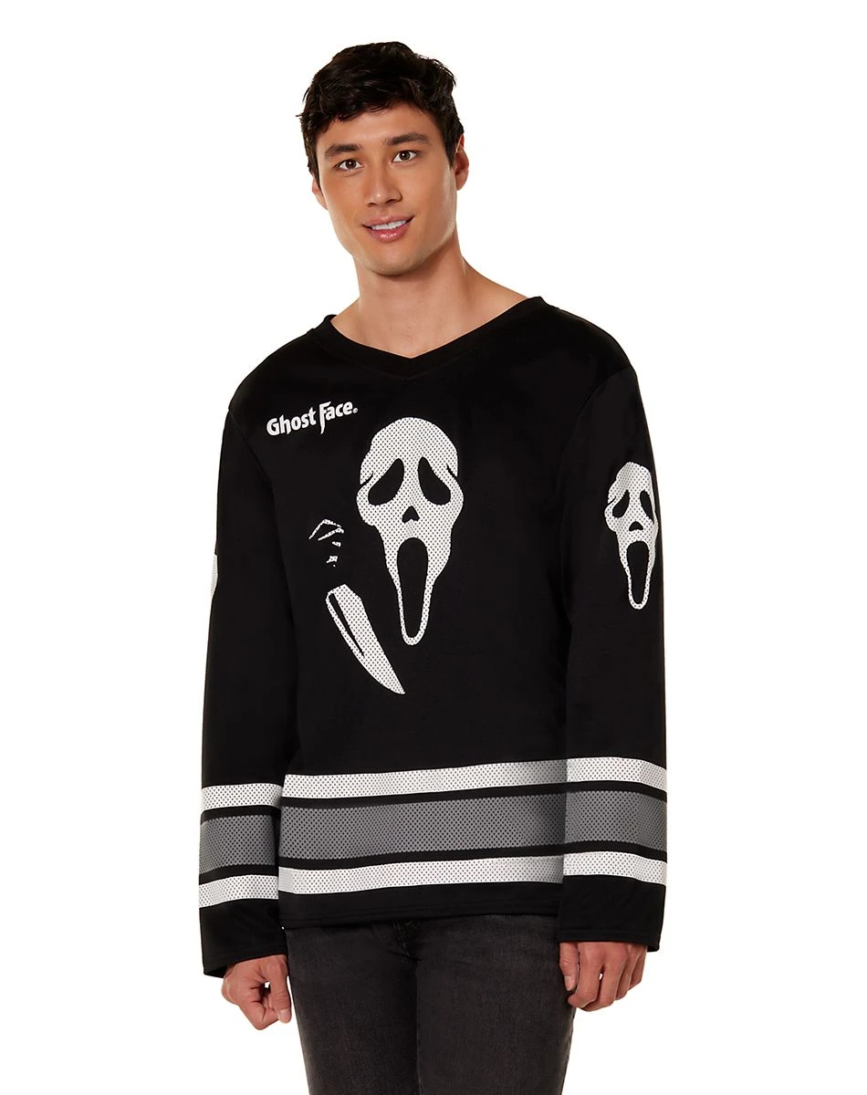 Spirit Halloween Adult Ghost Face Jersey 3 Spirit Halloween Adult Ghost Face Jersey