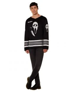 Spirit Halloween Adult Ghost Face Jersey 7 Spirit Halloween Adult Ghost Face Jersey -HALLOWEEN COSTUMES Sales 01591049 c