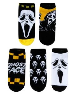 Spirit Halloween Ghost Face ® No Show Socks - 5 Pack