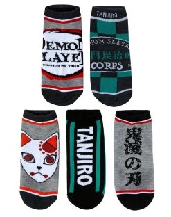 Spirit Halloween Demon Slayer No Show Socks - 5 Pack