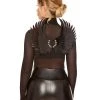 Spirit Halloween Black Faux Leather Fallen Angel Wings 2 Spirit Halloween Black Faux Leather Fallen Angel Wings -HALLOWEEN COSTUMES Sales 01593011 a