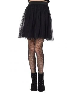 Spirit Halloween Kids Black Rhinestone Fishnet Tights