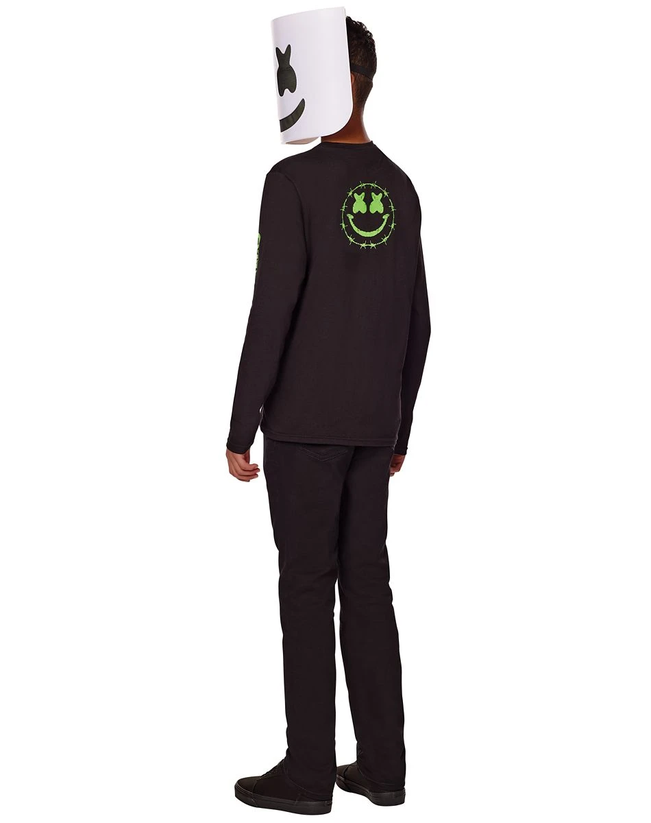 Spirit Halloween Kids Glow in the Dark Marshmello Costume Kit 4 Spirit Halloween Kids Glow in the Dark Marshmello Costume Kit - Image 2