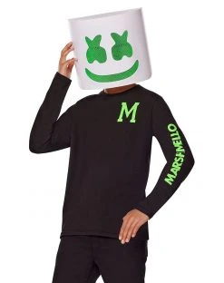 Spirit Halloween Kids Glow in the Dark Marshmello Costume Kit 9 Spirit Halloween Kids Glow in the Dark Marshmello Costume Kit -HALLOWEEN COSTUMES Sales 01597269 c