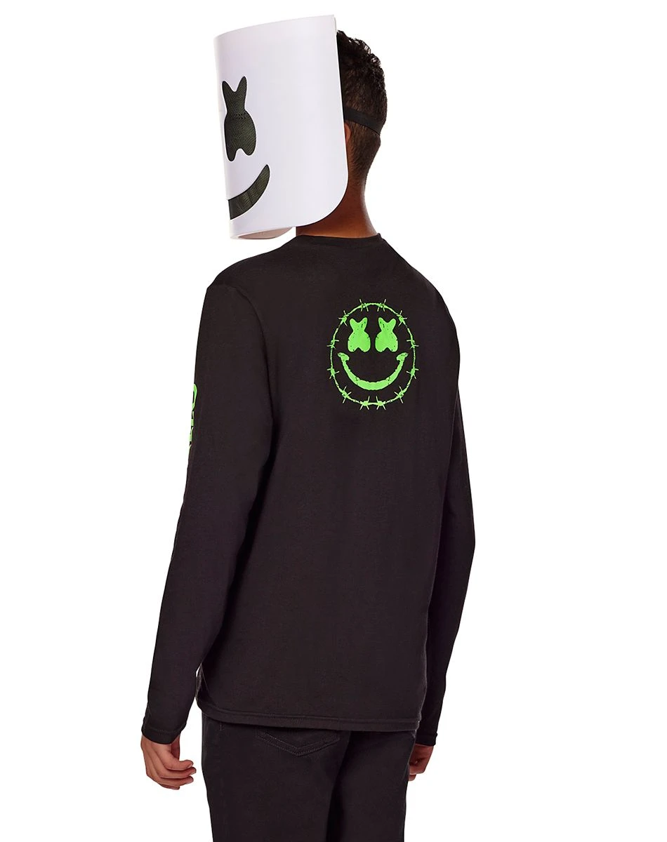 Spirit Halloween Kids Glow in the Dark Marshmello Costume Kit 6 Spirit Halloween Kids Glow in the Dark Marshmello Costume Kit - Image 4