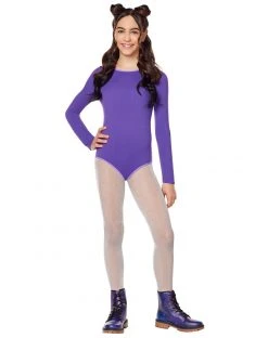 Spirit Halloween Kids Purple Bodysuit