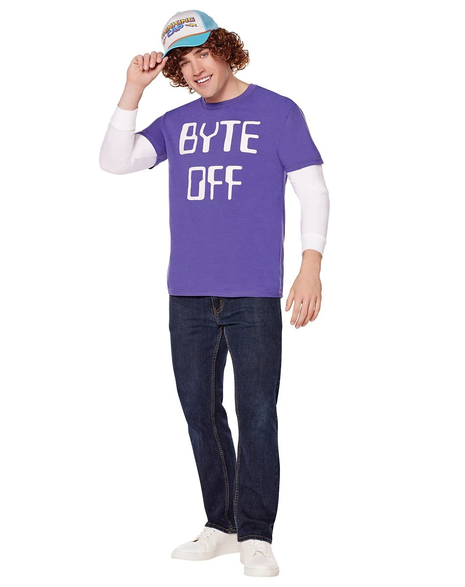 Spirit Halloween Adult Byte Off T Shirt - Stranger Things 5 Spirit Halloween Adult Byte Off T Shirt - Stranger Things - Image 3