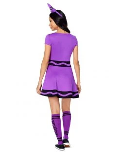 Spirit Halloween Adult Vivid Violet Crayon Dress Costume - Crayola 5 Spirit Halloween Adult Vivid Violet Crayon Dress Costume - Crayola -HALLOWEEN COSTUMES Sales 01600527 b