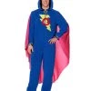 Spirit Halloween Adult Super Grover Union Suit - Sesame Street -HALLOWEEN COSTUMES Sales 01601558 a