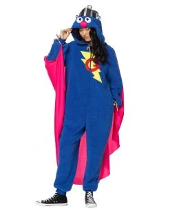 Spirit Halloween Adult Super Grover Union Suit - Sesame Street 8 Spirit Halloween Adult Super Grover Union Suit - Sesame Street -HALLOWEEN COSTUMES Sales 01601558 c