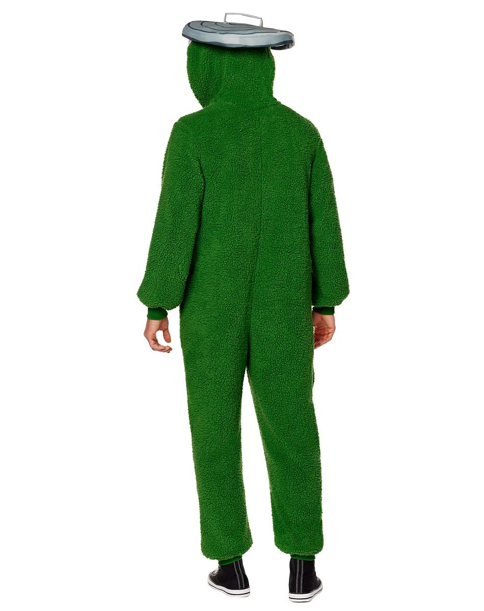 Spirit Halloween Adult Oscar the Grouch Union Suit - Sesame Street 5 Spirit Halloween Adult Oscar the Grouch Union Suit - Sesame Street - Image 3