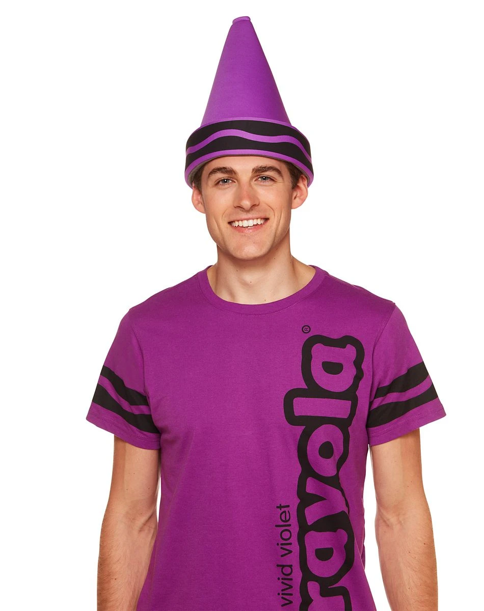 Spirit Halloween Vivid Violet Crayon Costume Kit - Crayola 3 Spirit Halloween Vivid Violet Crayon Costume Kit - Crayola