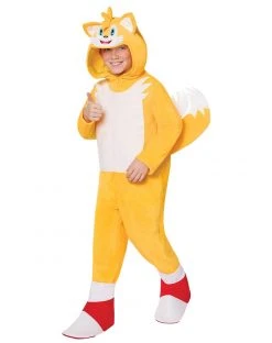 Spirit Halloween Kids Tails One Piece Costume - Sonic the Hedgehog