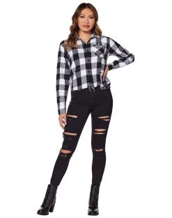 Adult Spirit Halloween Flannel Shirt