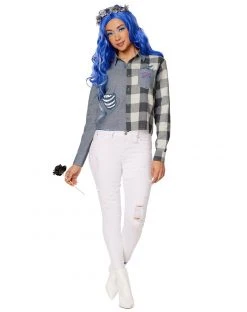Spirit Halloween Adult Emily Flannel Shirt - Corps Bride