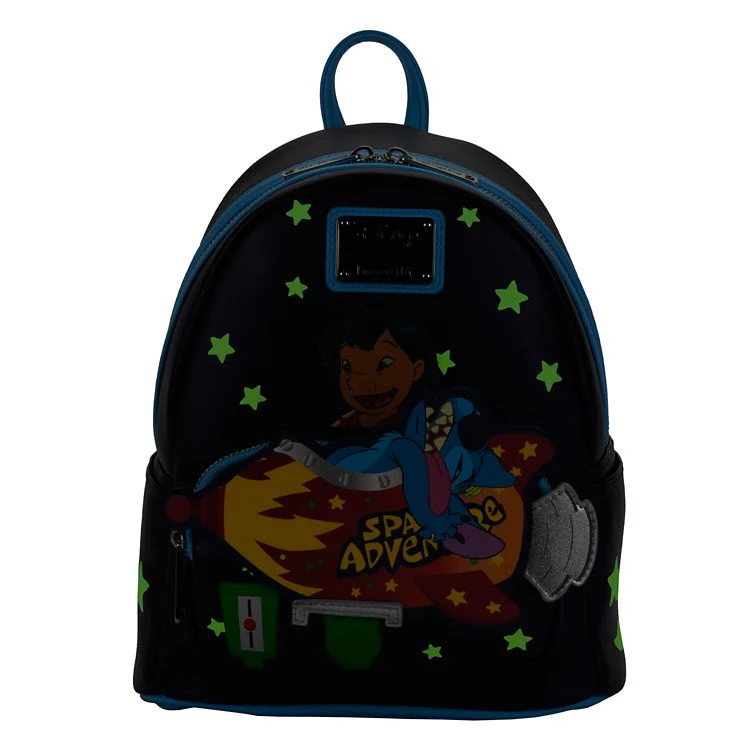 Spirit Halloween Loungefly Glow in the Dark Space Adventure Mini Backpack - Lilo & Stitch 9 Spirit Halloween Loungefly Glow in the Dark Space Adventure Mini Backpack - Lilo & Stitch - Image 7